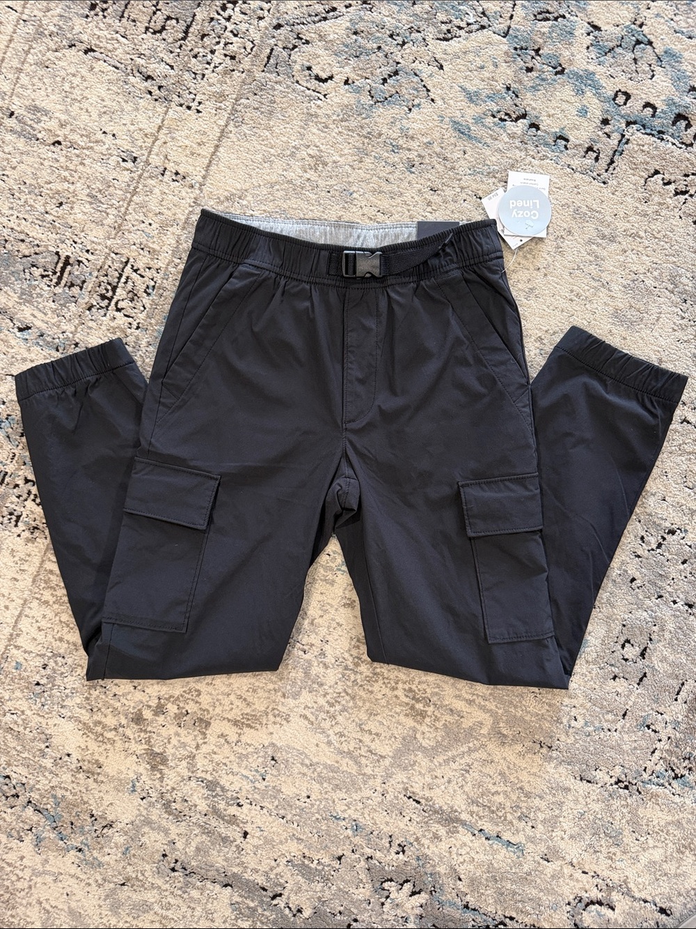 NWT GAP Kids Cozy Lined Hybrid Pants Black XL (12)